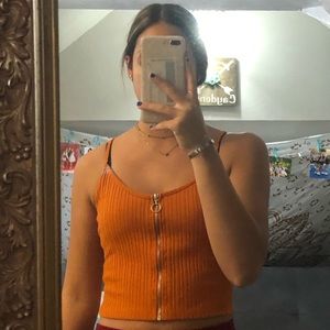 Orange tank top